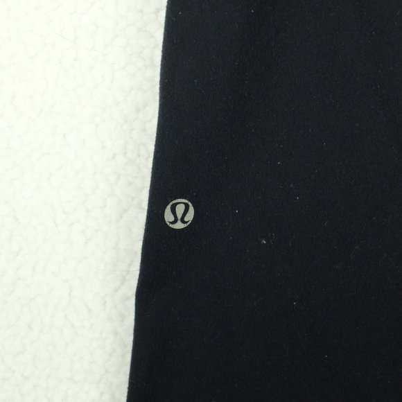 Lululemon Womens Capri Pants 4 Black Yoga Athletic Straight Leg Athleisure - Picture 6 of 11